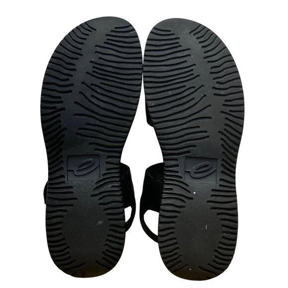 Easy Spirit Woman's Black Leather With Adjustable Straps Wheeze Sandals Size 7M - Picture 8 of 9